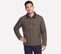 Cozy Cord Shacket, BROWN / OLIVE, full image number 0