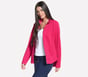 The GO WALK Shine Jacket, HOT PINK / BLUE, full image number 2
