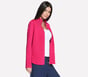 The GO WALK Shine Jacket, HOT PINK / BLUE, full image number 3