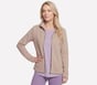 The GO WALK Shine Jacket, GRAU / BRAUN, full image number 2