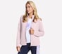 The GO WALK Shine Jacket, WHITE / PINK, full image number 2