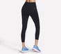 GO WALK Rib Mix High Waisted 7/8 Legging, NOIR, full image number 1