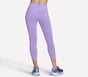 GO WALK Rib Mix High Waisted 7/8 Legging, PURPLE / CORAL, full image number 1