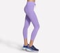 GO WALK Rib Mix High Waisted 7/8 Legging, PURPLE / CORAL, full image number 2