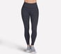 GO WALK Full Length High-Waisted Daisies Legging, GUNMETAL / BLACK, full image number 0