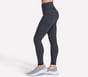 GO WALK Full Length High-Waisted Daisies Legging, GUNMETAL / BLACK, full image number 2