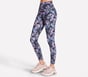 GO WALK Printed Full Length High-Waisted Legging, BLACK / WHITE / PURPLE, full image number 2