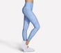 GO WALK Printed Full Length High-Waisted Legging, GRIS / BLEU CLAIR, full image number 3