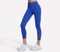 Tempo 7/8 High Waisted Legging, BLUE / GOLD, full image number 2