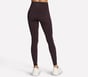 GO FLEX Full-Length High-Waisted Fleece Legging, BROWN, full image number 1