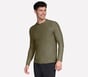 GO DRI All Day Long Sleeve Tee, OLIVE / GRAY, full image number 0