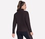 GO LUXE Rib 1/4 Zip, CHOCOLATE / BLACK, full image number 1