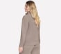 GO LUXE Rib 1/4 Zip, TAUPE / BROWN, full image number 1