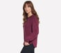 Cozy Luxe Crewneck, BORGOÑA / ROSA, full image number 2