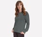 Cozy Luxe Crewneck, VERDE / NEGRO, full image number 0