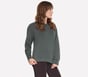 Cozy Luxe Crewneck, VERDE / NEGRO, full image number 2