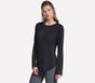 GO DRI Swift Long Sleeve Tunic Crew, NOIR, full image number 2