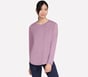 GO DRI Swift Long Sleeve Tunic Crew, BLUSH PINK, full image number 0
