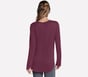 GO DRI Swift Long Sleeve Tunic Crew, BOURGOGNE / ROSE, full image number 1