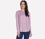 GO DRI Swift Long Sleeve Tunic Crew, MAUVE / PURPLE, full image number 0