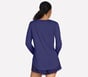 GO DRI Swift Long Sleeve Tunic Crew, PURPLE / BLUE, full image number 1