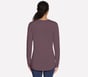 GO DRI Swift Long Sleeve Tunic Crew, WHITE / BROWN, full image number 1