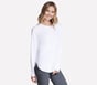GO DRI Swift Long Sleeve Tunic Crew, BLANC, full image number 2