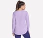 GO DRI Swift Long Sleeve Tunic Crew, BIALY  /  JASNY FIOLETOWY, full image number 1