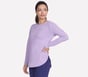 GO DRI Swift Long Sleeve Tunic Crew, BIALY  /  JASNY FIOLETOWY, full image number 2