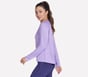 GO DRI Stride Long Sleeve Crew, WHITE / LIGHT PURPLE, full image number 2