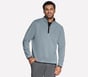 GO GOLF GO WALK Ottoman 1/4 Zip Jacket, BLUE  /  PURPLE, full image number 0