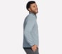GO GOLF GO WALK Ottoman 1/4 Zip Jacket, BLUE  /  PURPLE, full image number 3