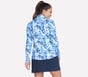GO GOLF Tropical Garden 1/4 Zip, BLANC / BLEU MARINE, full image number 1