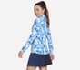 GO GOLF Tropical Garden 1/4 Zip, BLANC / BLEU MARINE, full image number 2