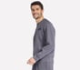 SKECHCLOUD Elevate Crew, NOIR / GRIS ANTHRACITE, full image number 2
