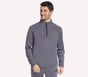 SKECHCLOUD Elevate 1/4 Zip, NOIR / GRIS ANTHRACITE, full image number 0