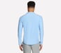 GO DRI All Day Performance 1/4 Zip, BLUE  /  SILVER, full image number 1