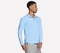 GO DRI All Day Performance 1/4 Zip, BLUE  /  SILVER, full image number 3