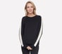Skechluxe Elevate Blocked Crewneck, BLACK, full image number 0
