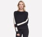 Skechluxe Elevate Blocked Crewneck, BLACK, full image number 3
