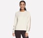 Skechluxe Elevate Blocked Crewneck, OFF WHITE / MAUVE, full image number 0