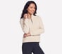 GO STRETCH Harmony Rib 1/4 Zip, NATURAL / TAN, full image number 0