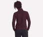 GO STRETCH Harmony Rib 1/4 Zip, WHITE / BURGUNDY, full image number 1