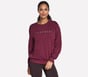 Skechers Bling Crew, BOURGONDIë / ROZE, full image number 0