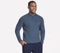 SKECHCLOUD Lounge 1/4 Zip, CHARCOAL / NAVY, full image number 2