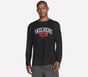 Hoops Long Sleeve Tee, BLACK, full image number 0