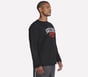 Hoops Long Sleeve Tee, BLACK, full image number 3