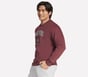 Skechers Alumni Crew, CHOCOLATE / BURGUNDY, full image number 2