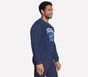 Skechers Alumni Crew, NAVY, full image number 2