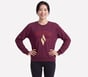 Signature Diamond Crew, BURGUNDY / PINK, full image number 0